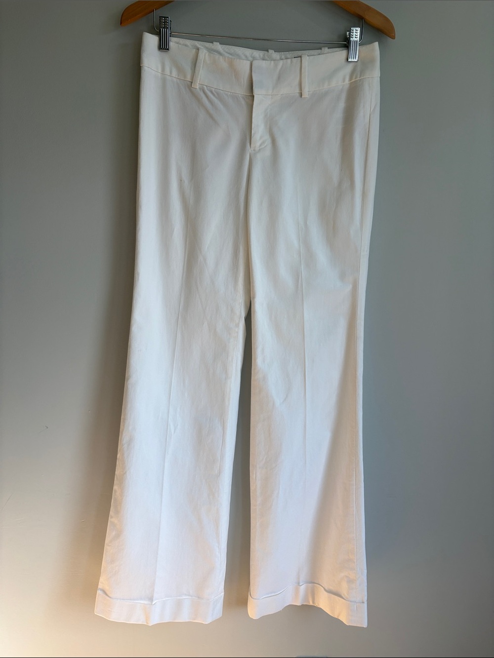 Club Monaco White Wide Leg Stretch Trousers – Size 4